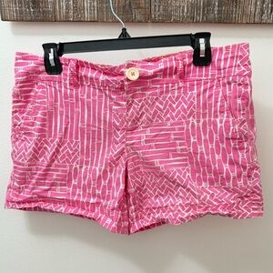 Lilly Pulitzer Callahan Short Pink White size 10